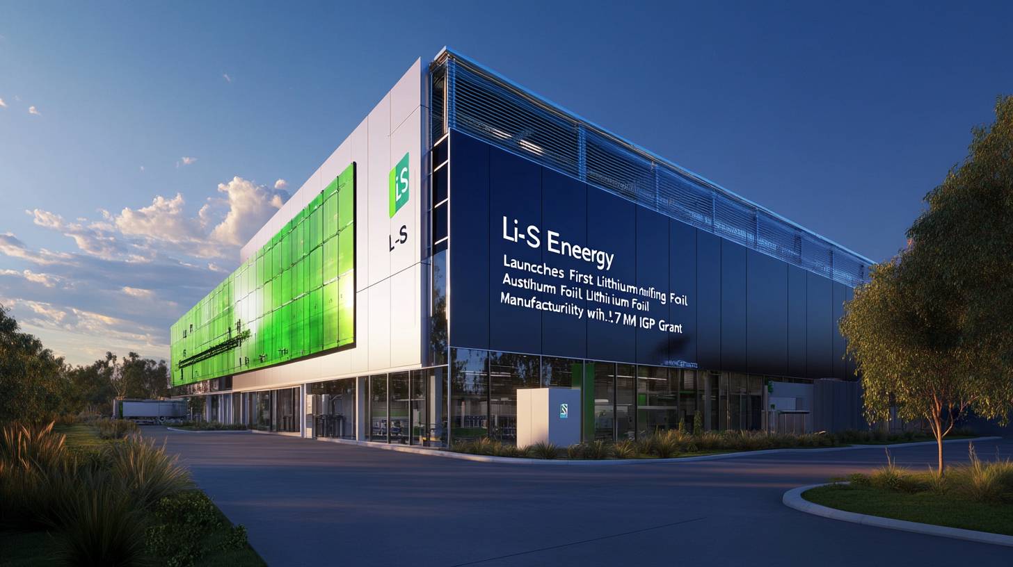 “Li-S Energy Unveils Australia’s Initial Lithium Foil Production Plant Supported by .7M IGP Grant”