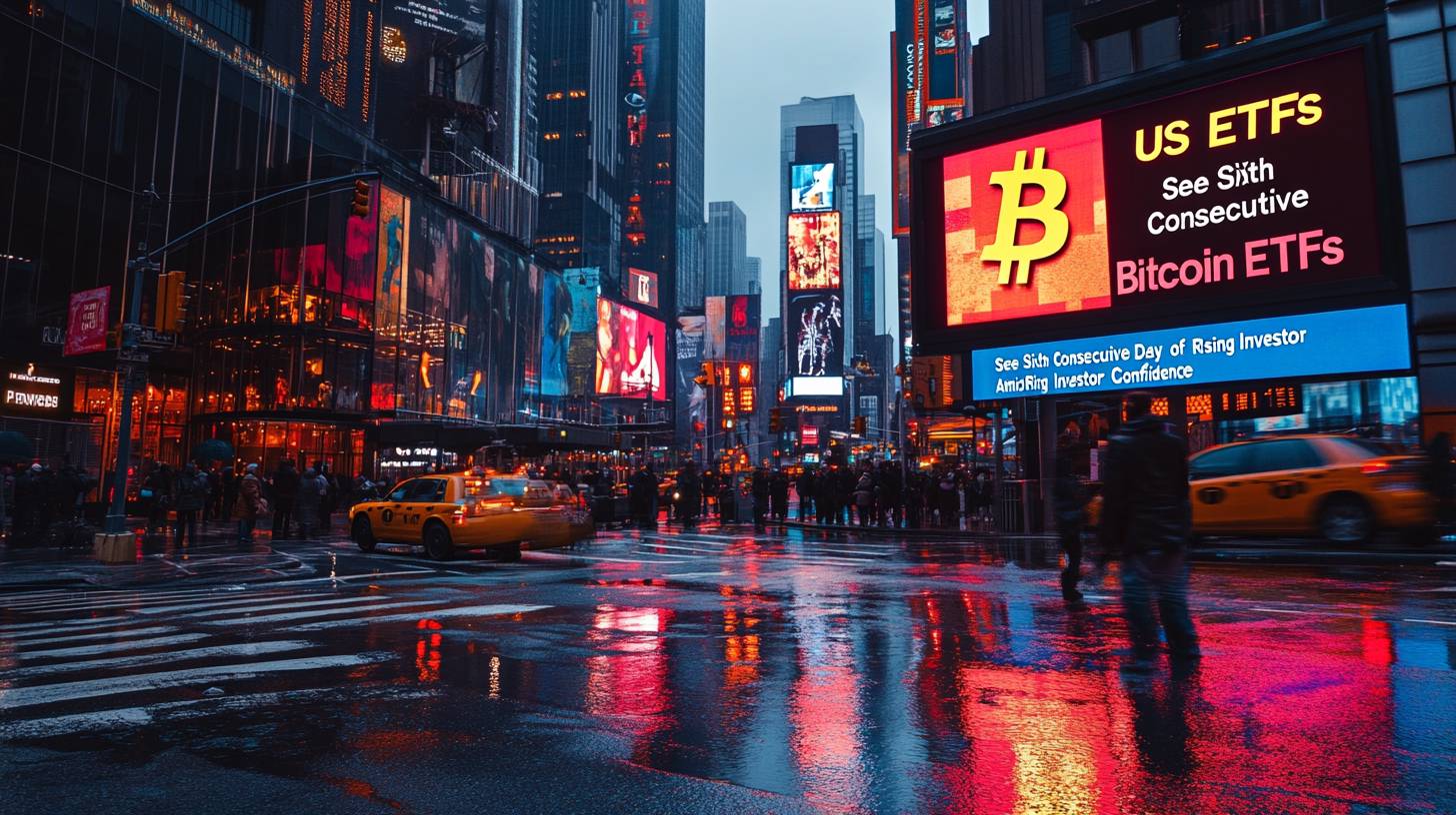 US Bitcoin ETFs See Sixth Consecutive Day of Inflows Amid Rising Investor Confidence