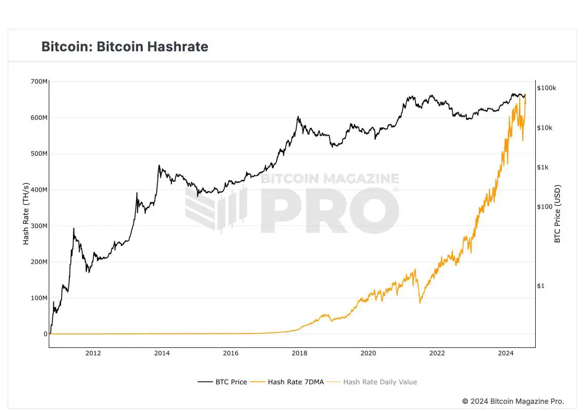 “Bitcoin Hashrate Hits All-Time High Following Trump’s Endorsement of the Industry”