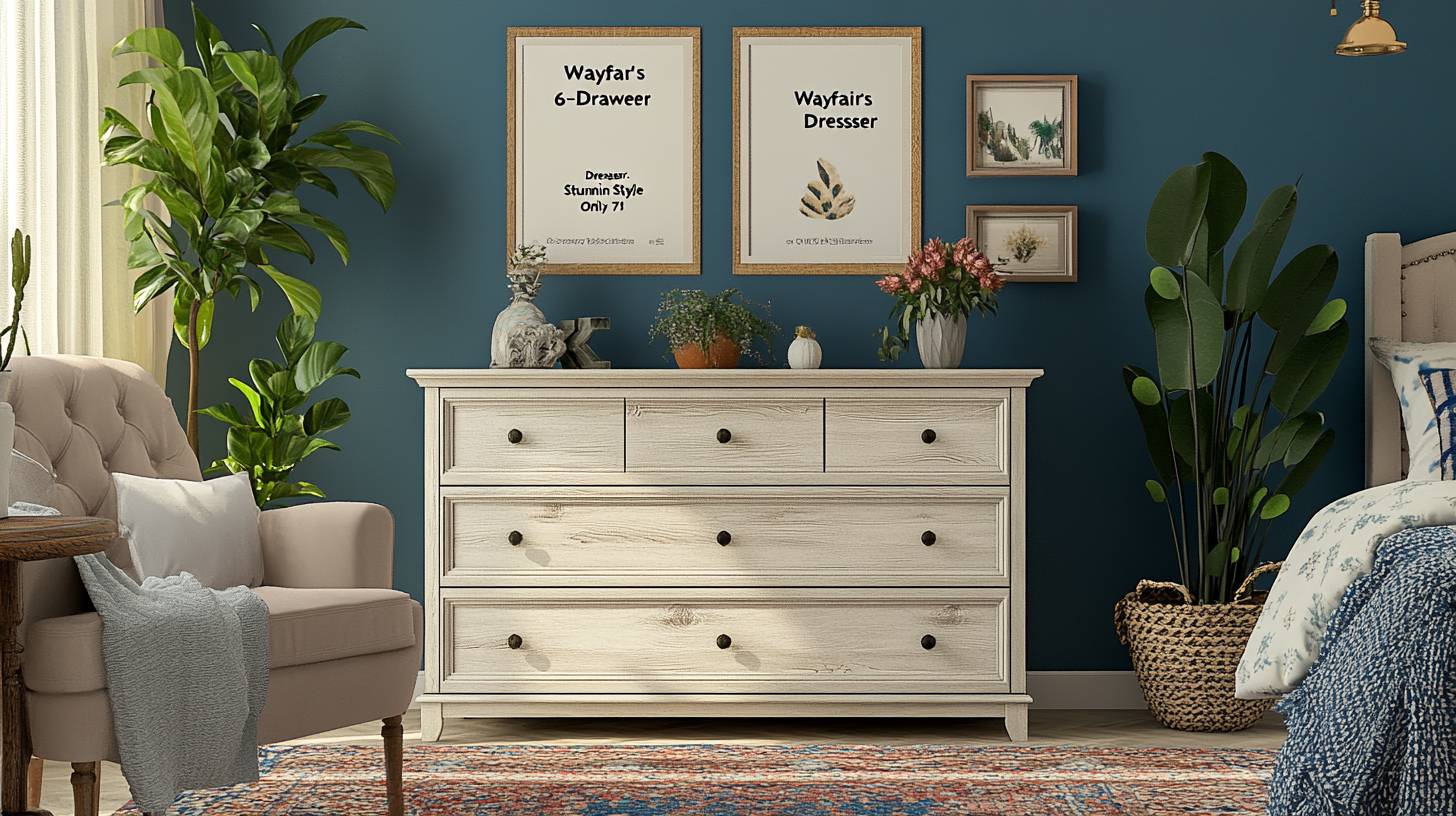 “Wayfair’s 6-Drawer Dresser: Beautiful Design for Just 7!”