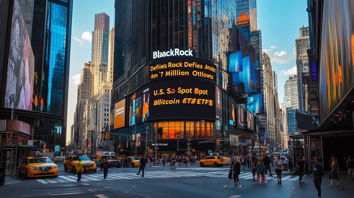 BlackRock Defies Trends Amidst 7 Million Outflows in U.S. Spot Bitcoin ETFs