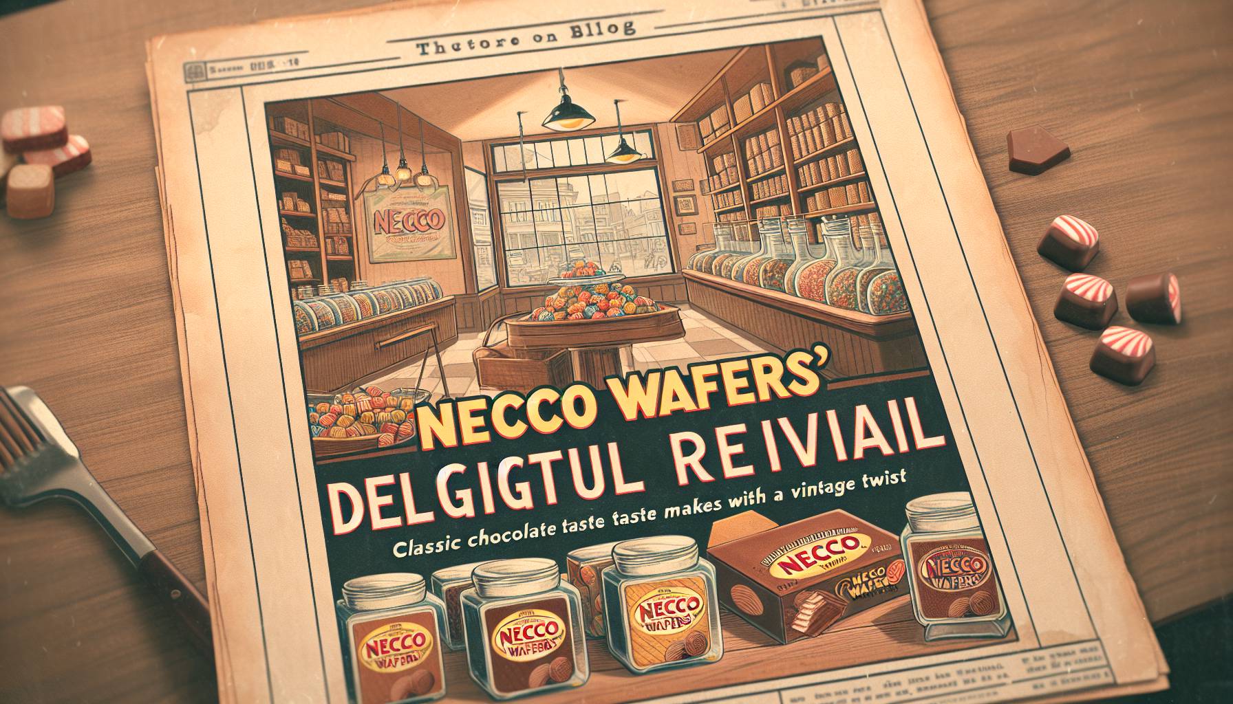 “Necco Wafers’ Delightful Revival: Classic Chocolate Taste Makes a Comeback with a Vintage Twist”